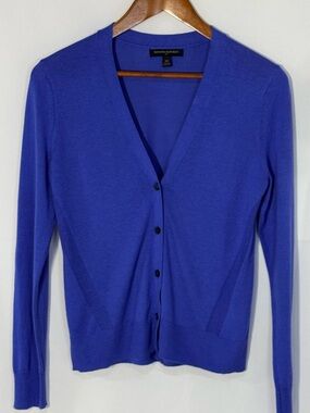 Banana Republic Blue Button Front Lightweight Cardigan XS